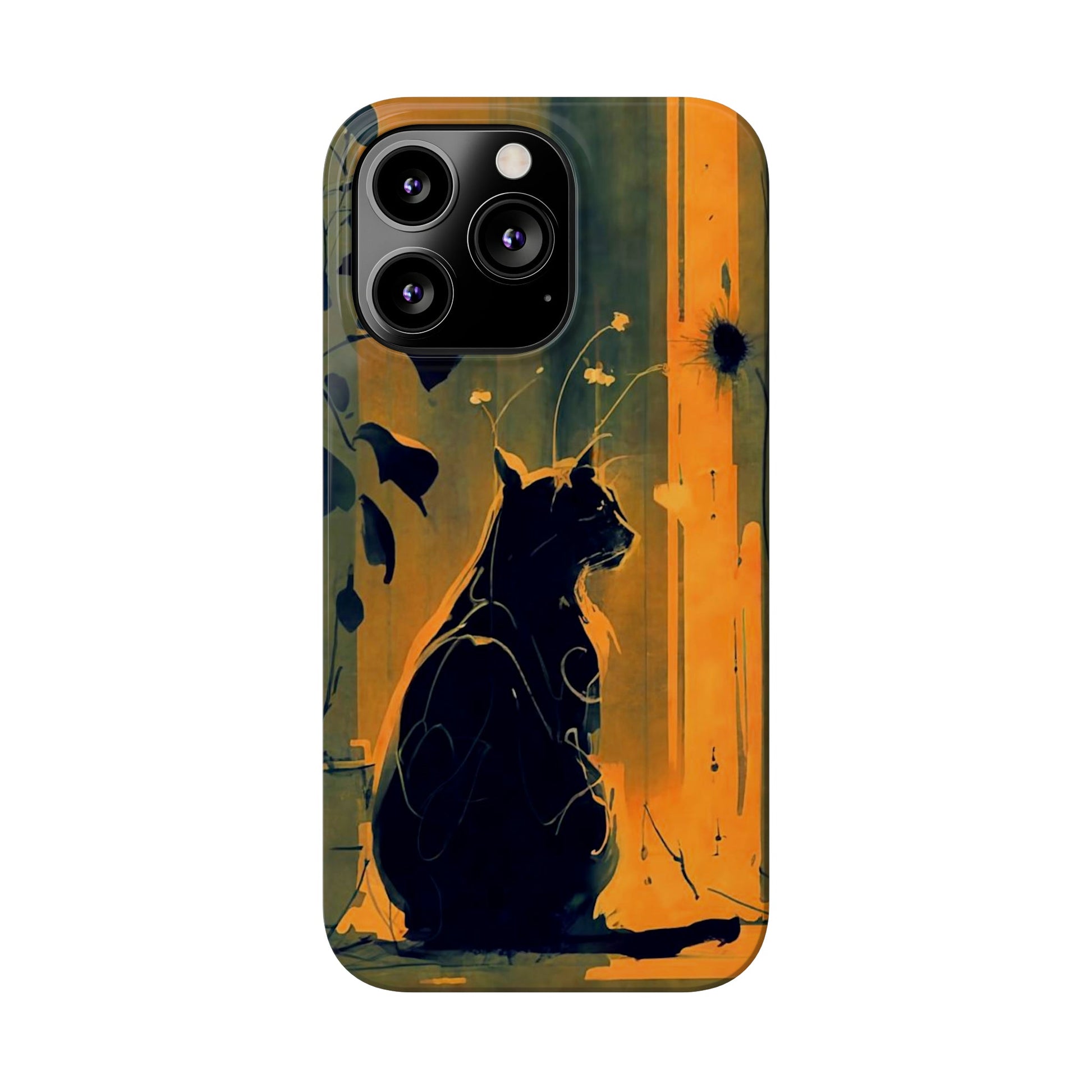 Black Cat Slim Case - Colorwink