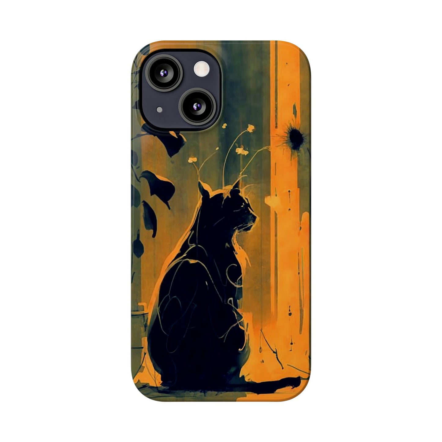 Black Cat Slim Case - Colorwink