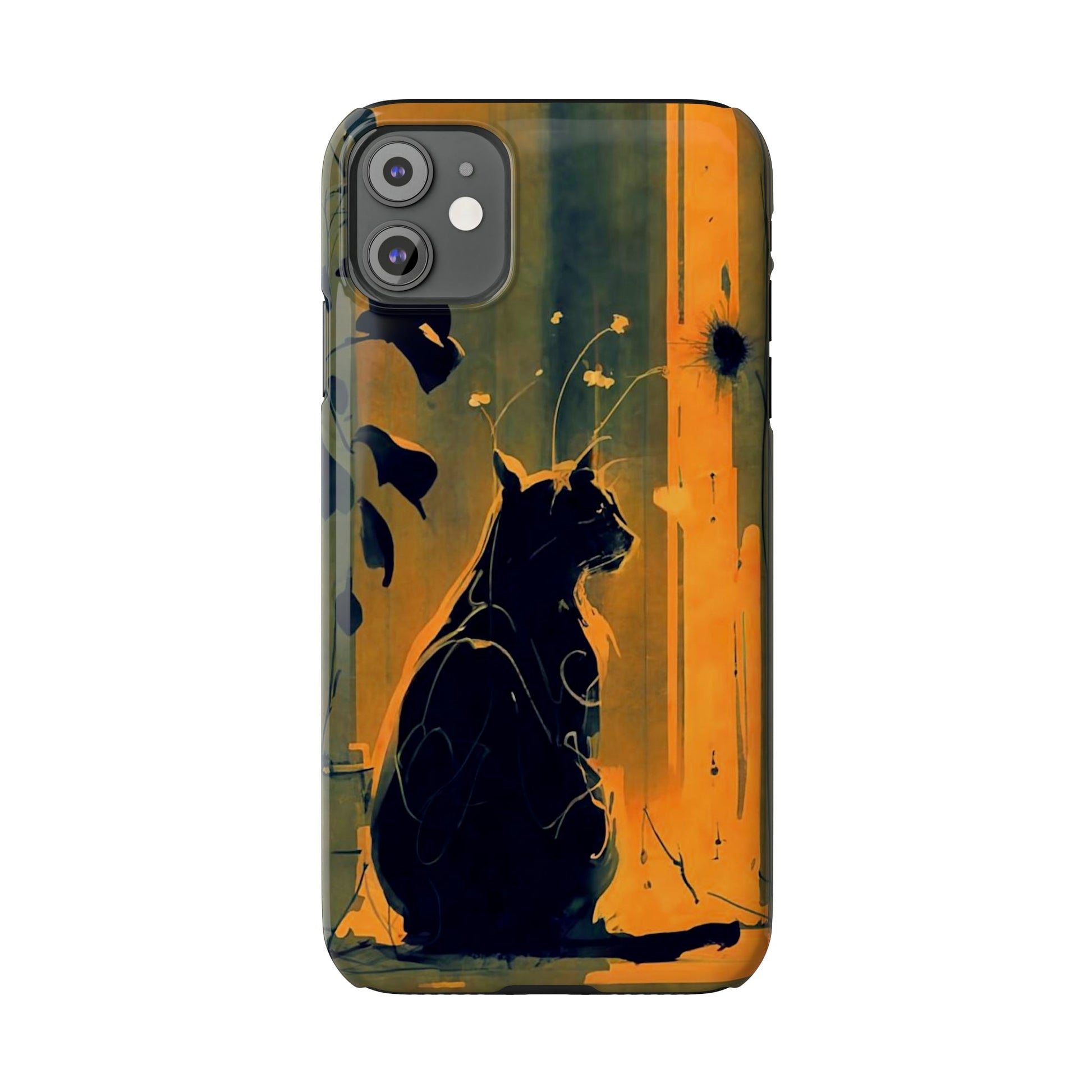 Black Cat Slim Case - Colorwink