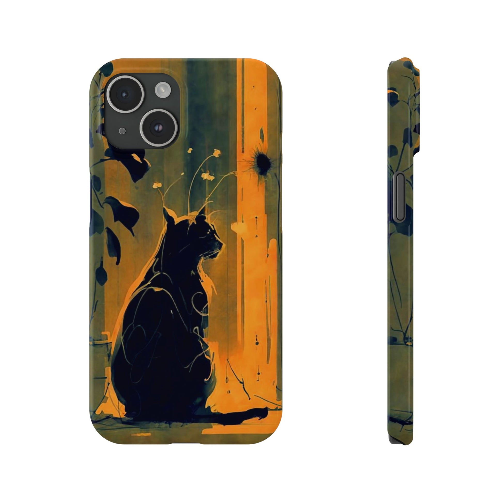 Black Cat Slim Case - Colorwink