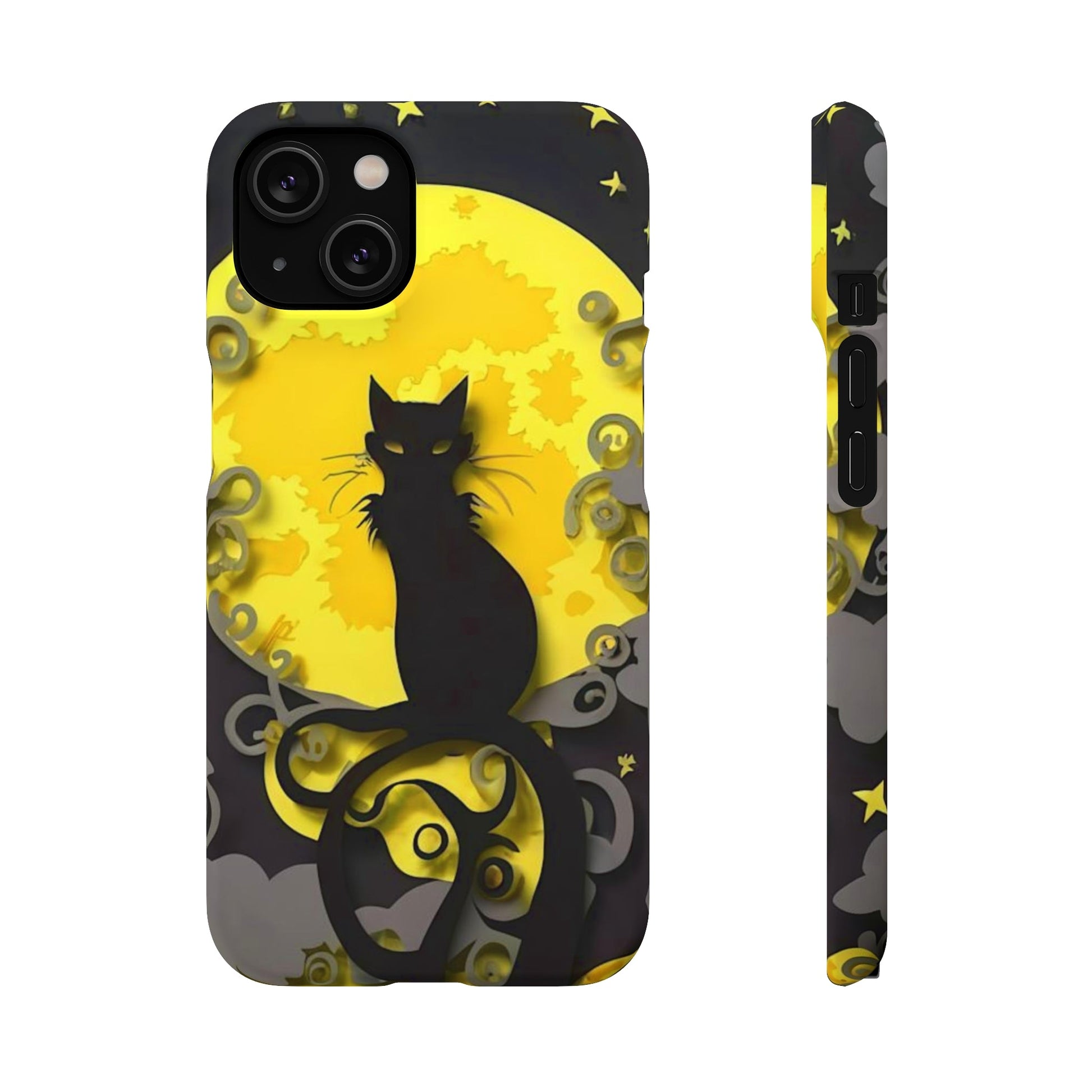 Black Cat Snap Case - Colorwink