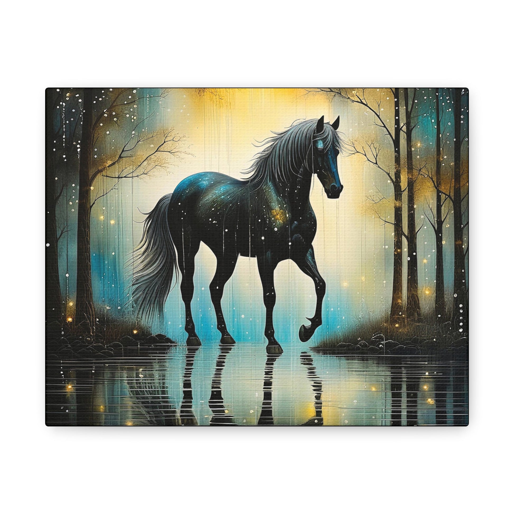 Black Horse Canvas - Colorwink