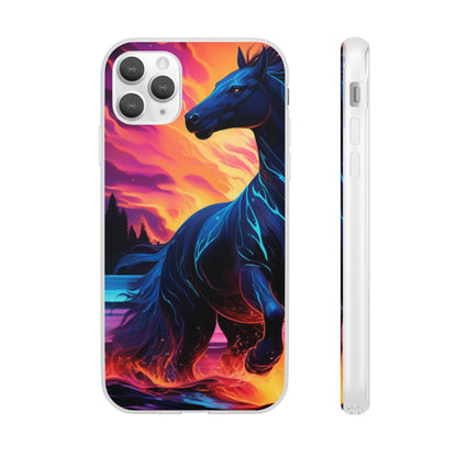 Black Horse Flexi Case - Colorwink