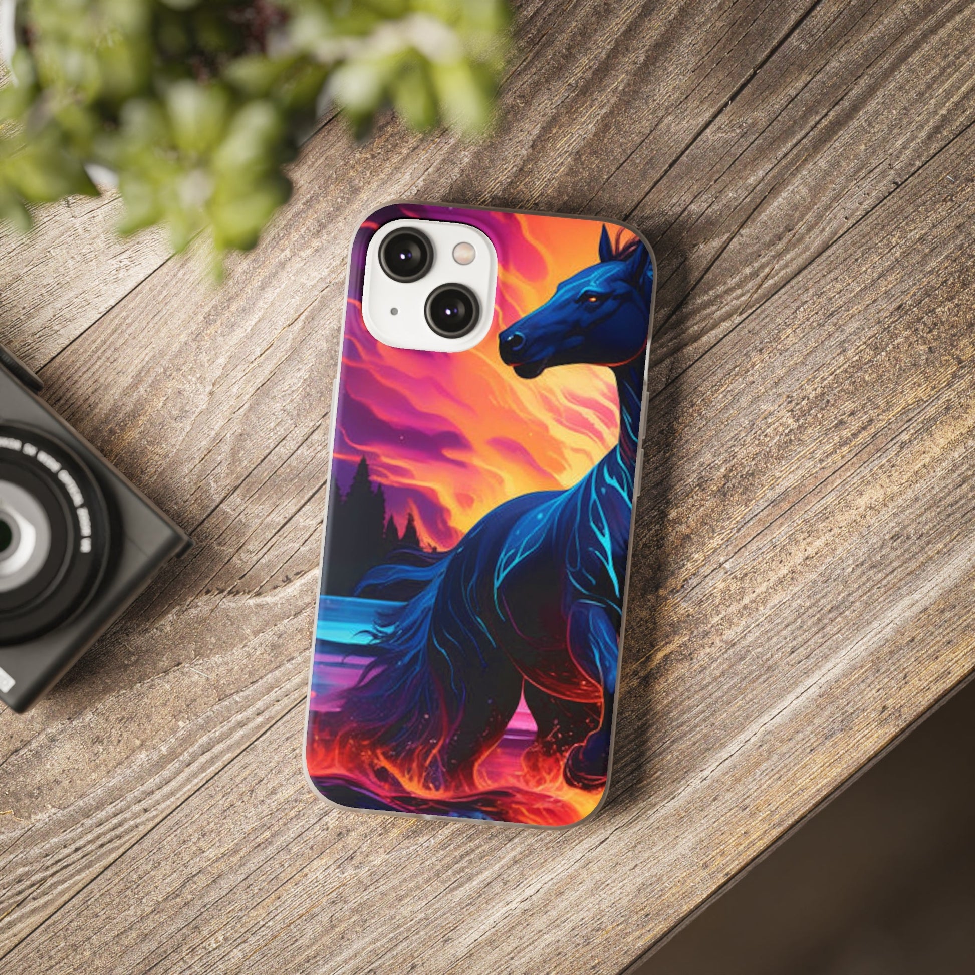 Black Horse Flexi Case - Colorwink