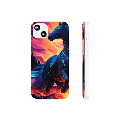 Black Horse Flexi Case - Colorwink