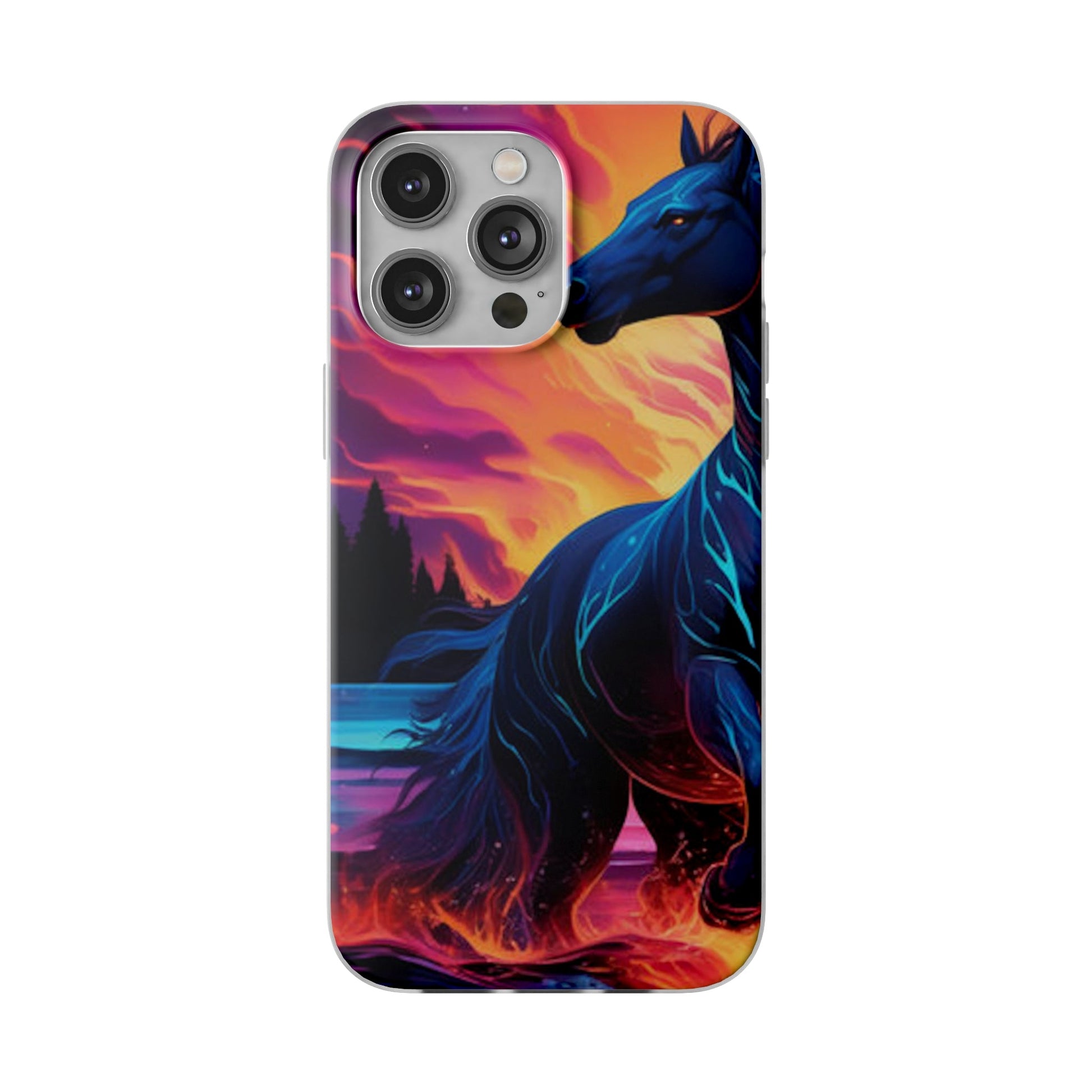 Black Horse Flexi Case - Colorwink