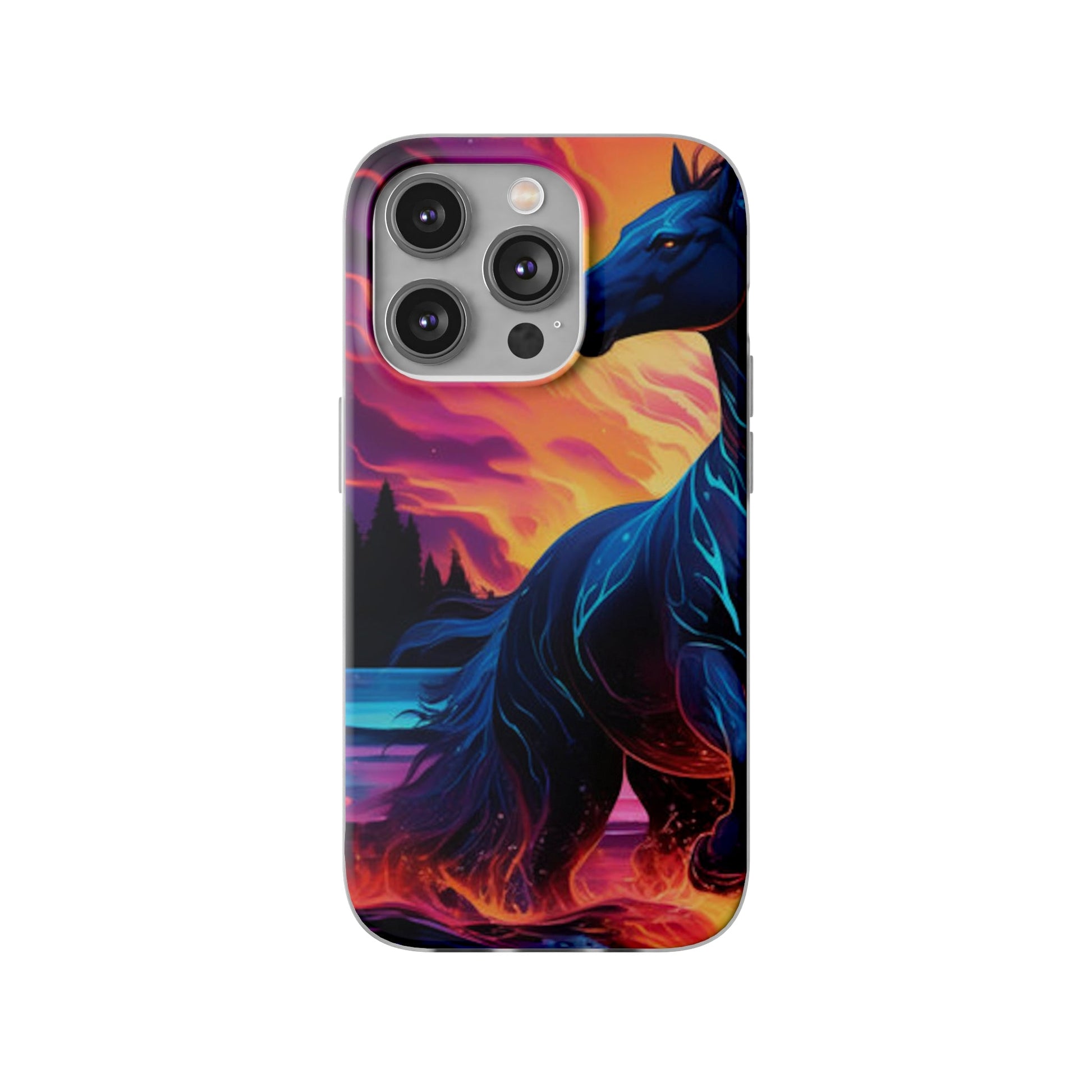 Black Horse Flexi Case - Colorwink