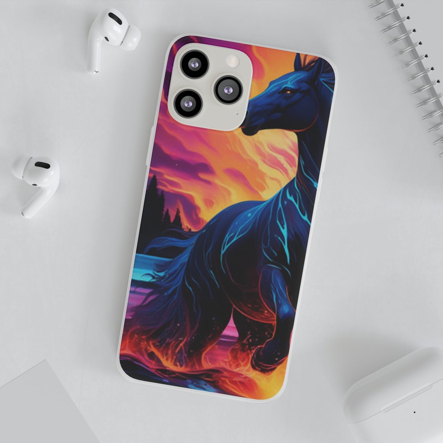 Black Horse Flexi Case - Colorwink