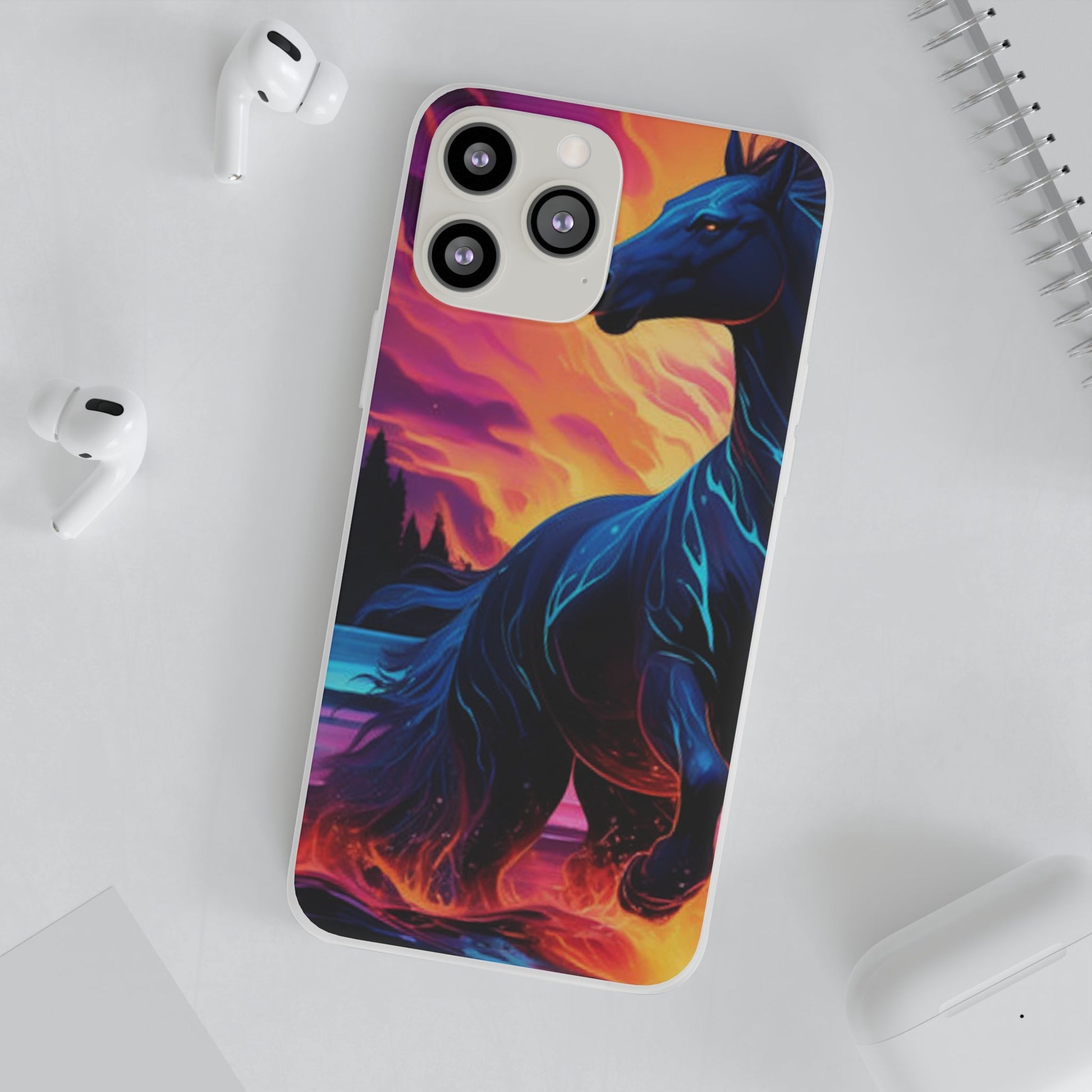 Black Horse Flexi Case - Colorwink