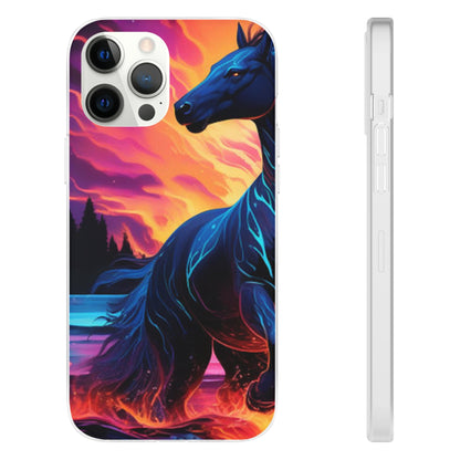 Black Horse Flexi Case - Colorwink