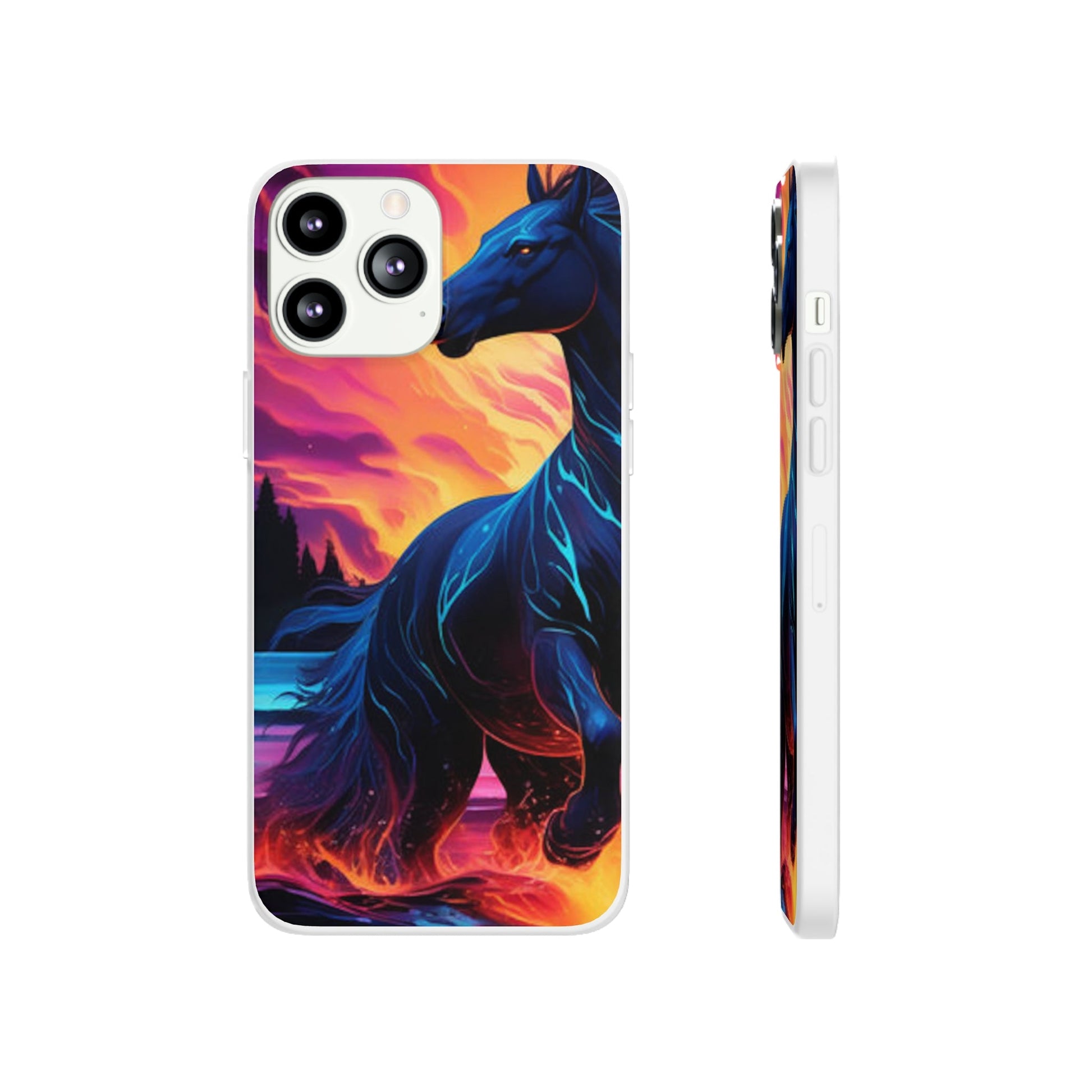 Black Horse Flexi Case - Colorwink