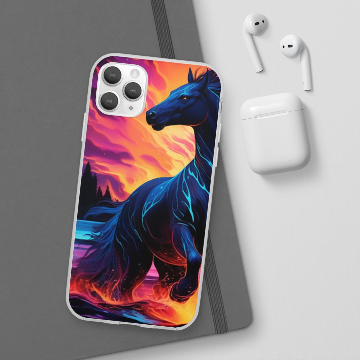 Black Horse Flexi Case - Colorwink