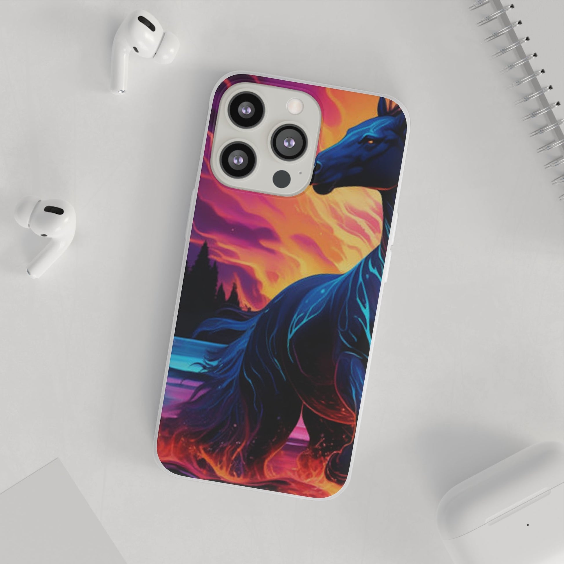 Black Horse Flexi Case - Colorwink