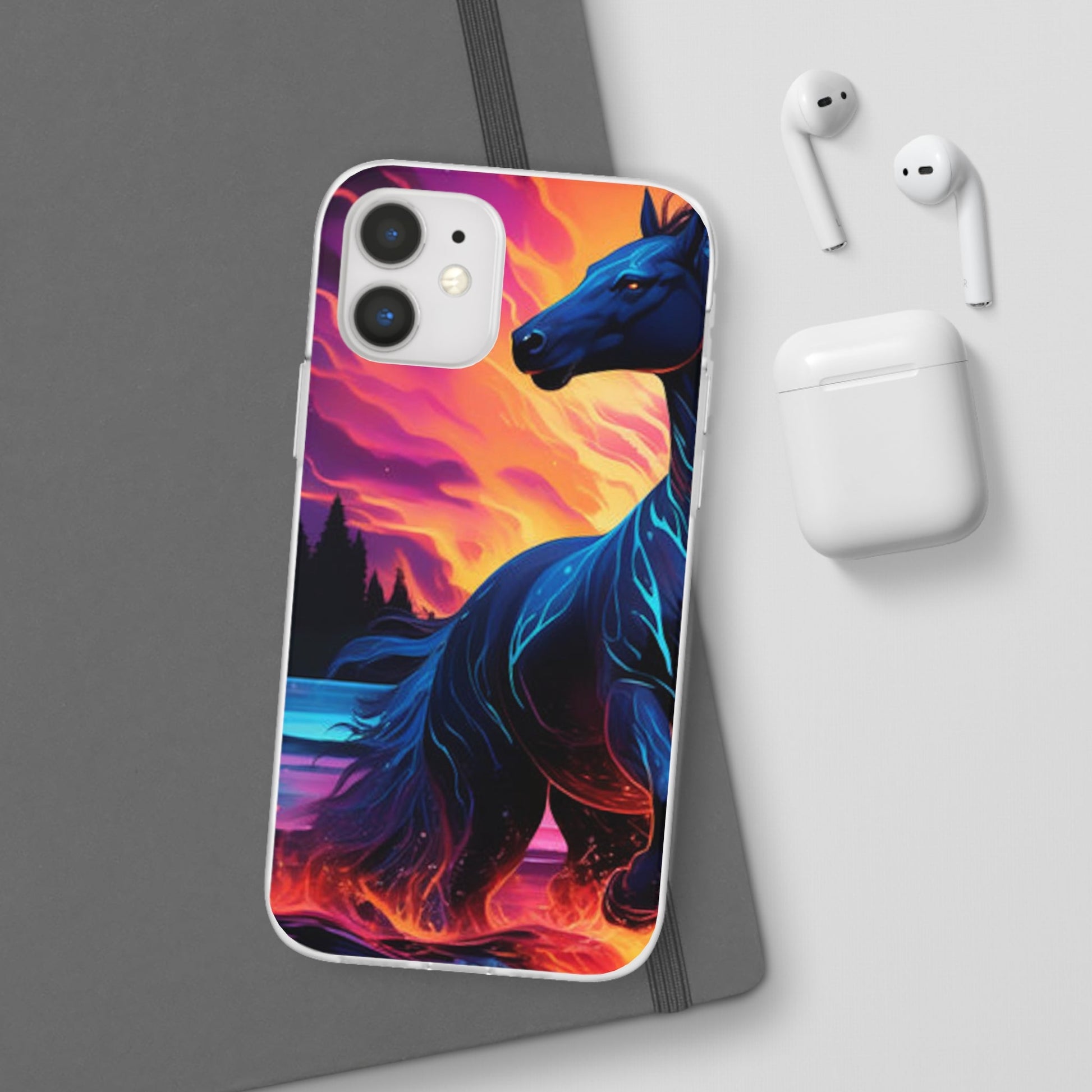 Black Horse Flexi Case - Colorwink