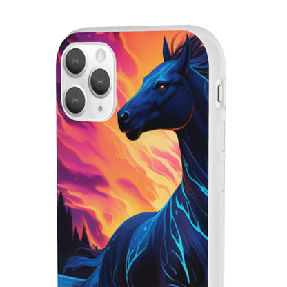 Black Horse Flexi Case - Colorwink