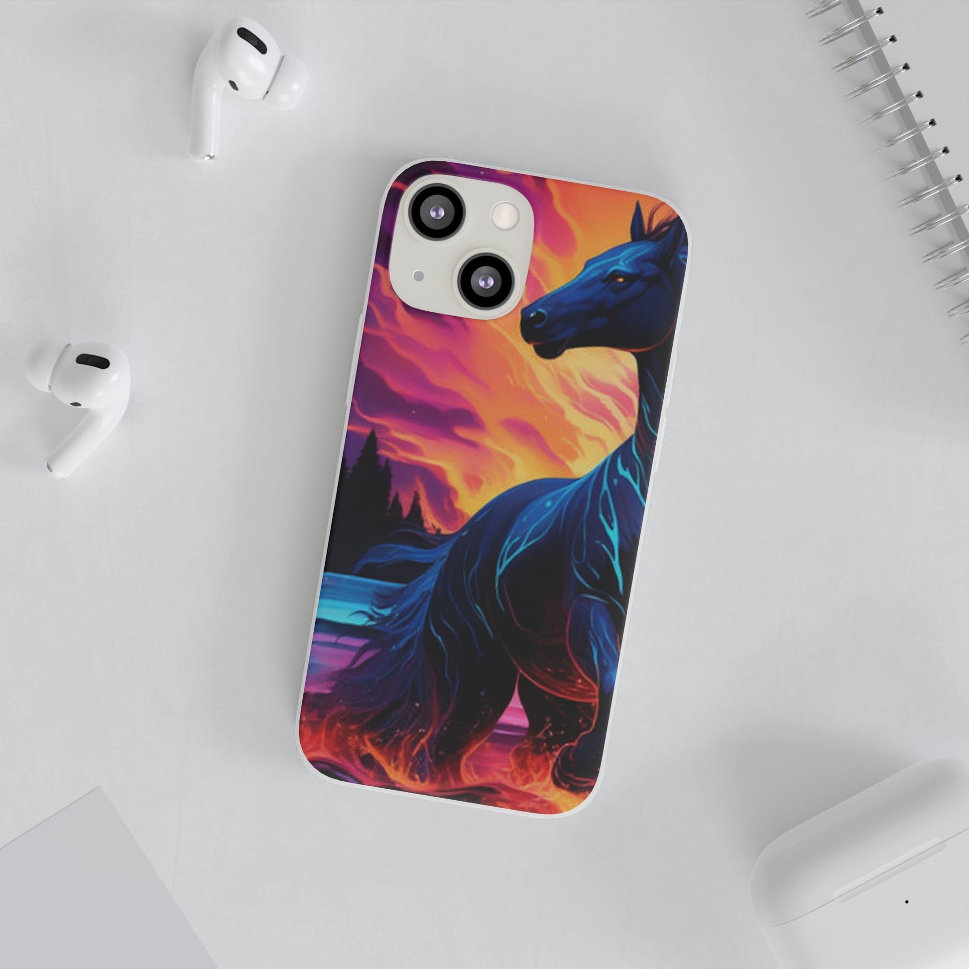 Black Horse Flexi Case - Colorwink