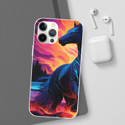 Black Horse Flexi Case - Colorwink