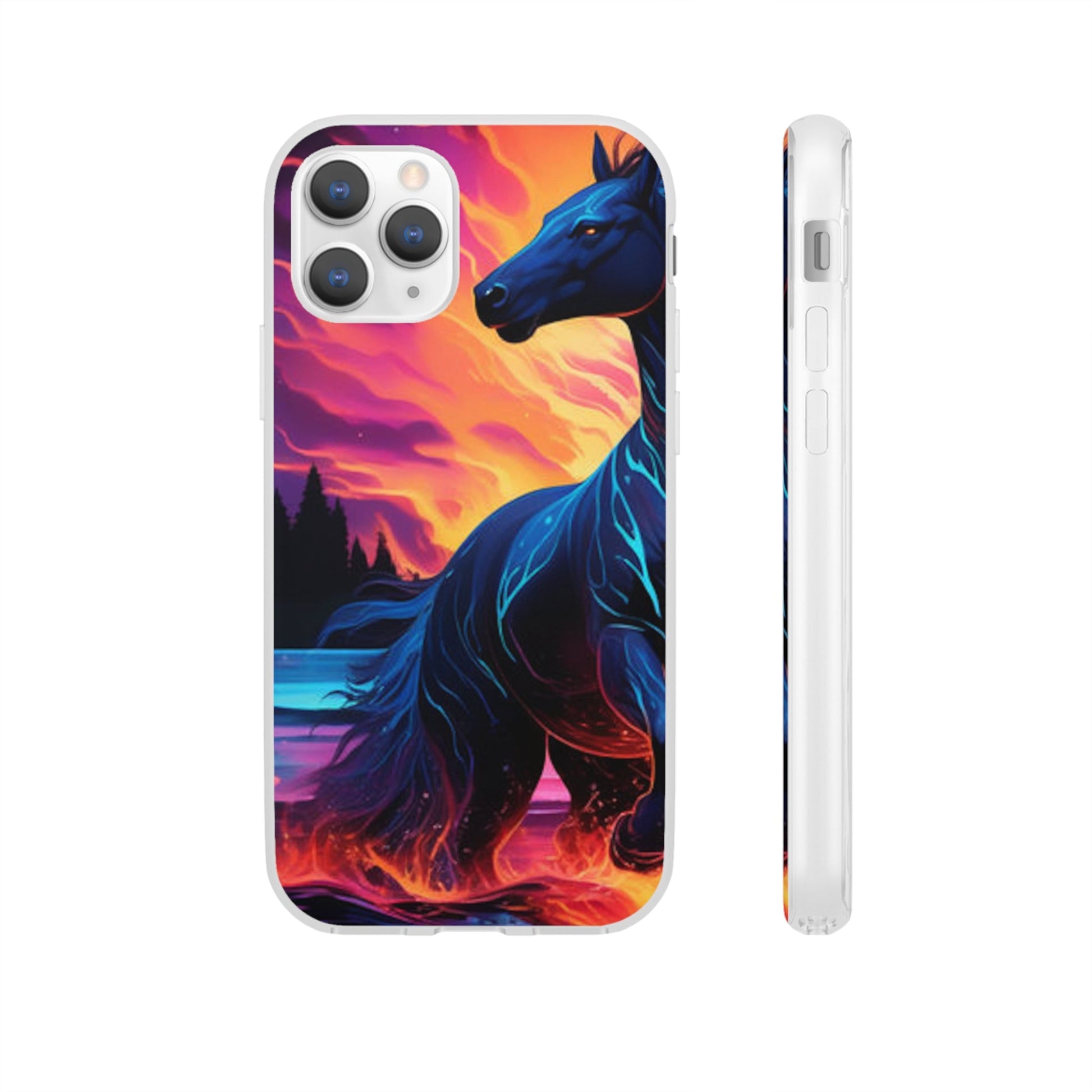 Black Horse Flexi Case - Colorwink