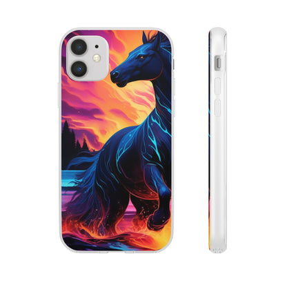 Black Horse Flexi Case - Colorwink