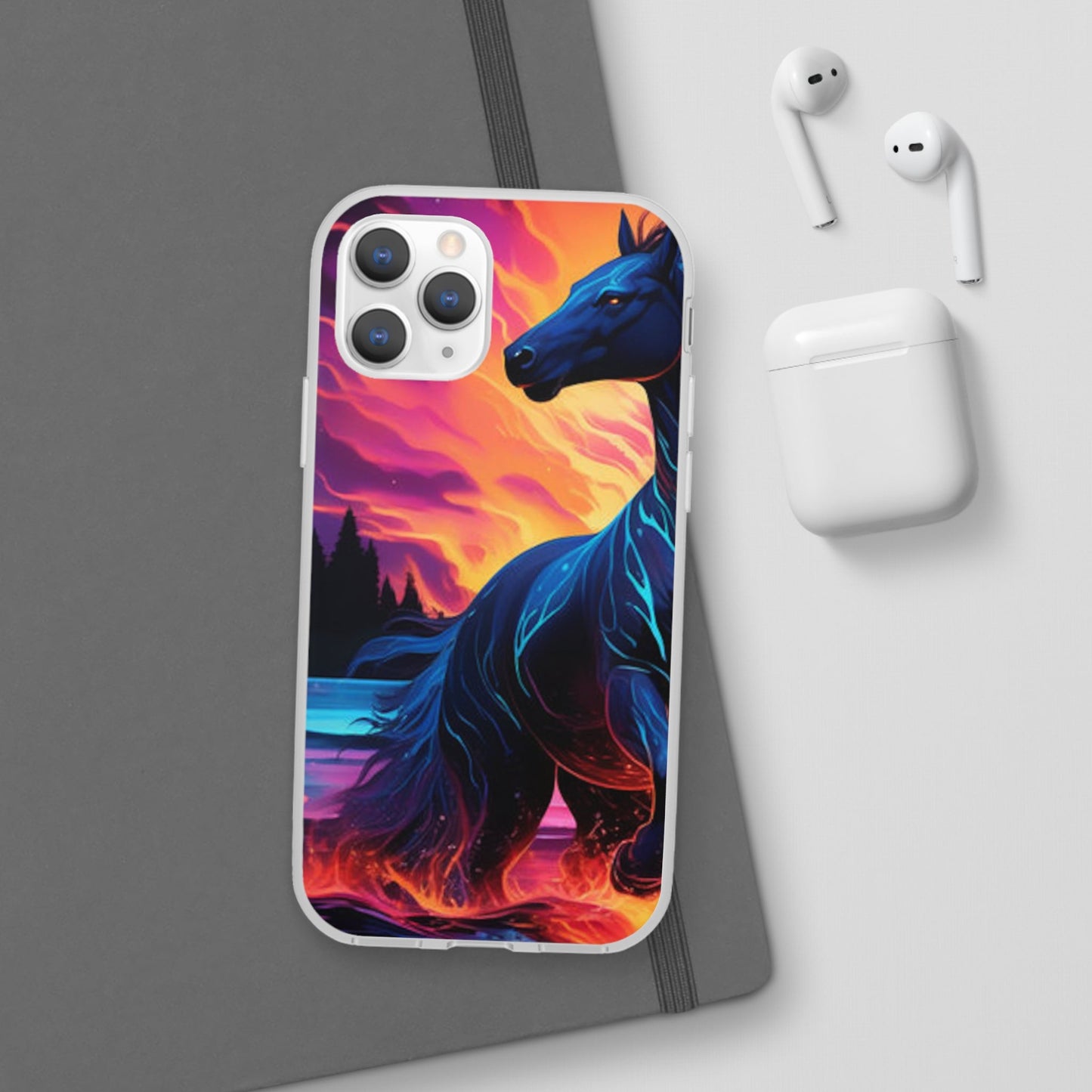 Black Horse Flexi Case - Colorwink