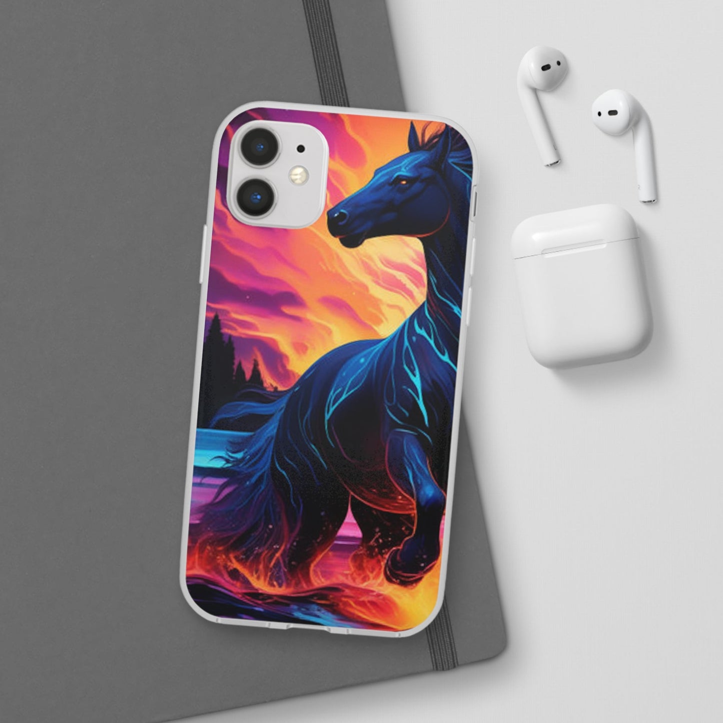 Black Horse Flexi Case - Colorwink