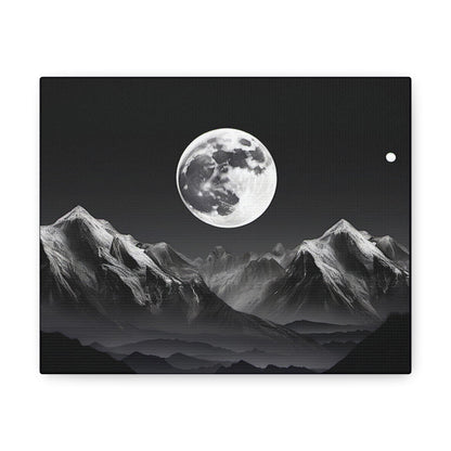 Black N White Scenic View Canvas - Colorwink