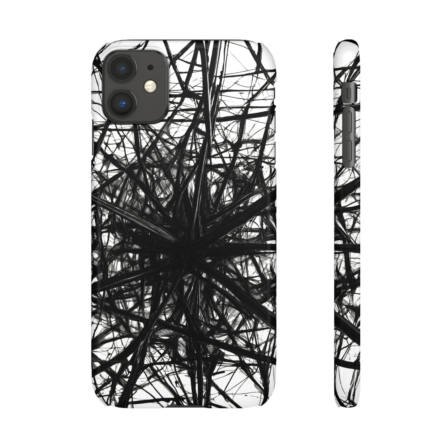 Black Webs Snap Case - Colorwink