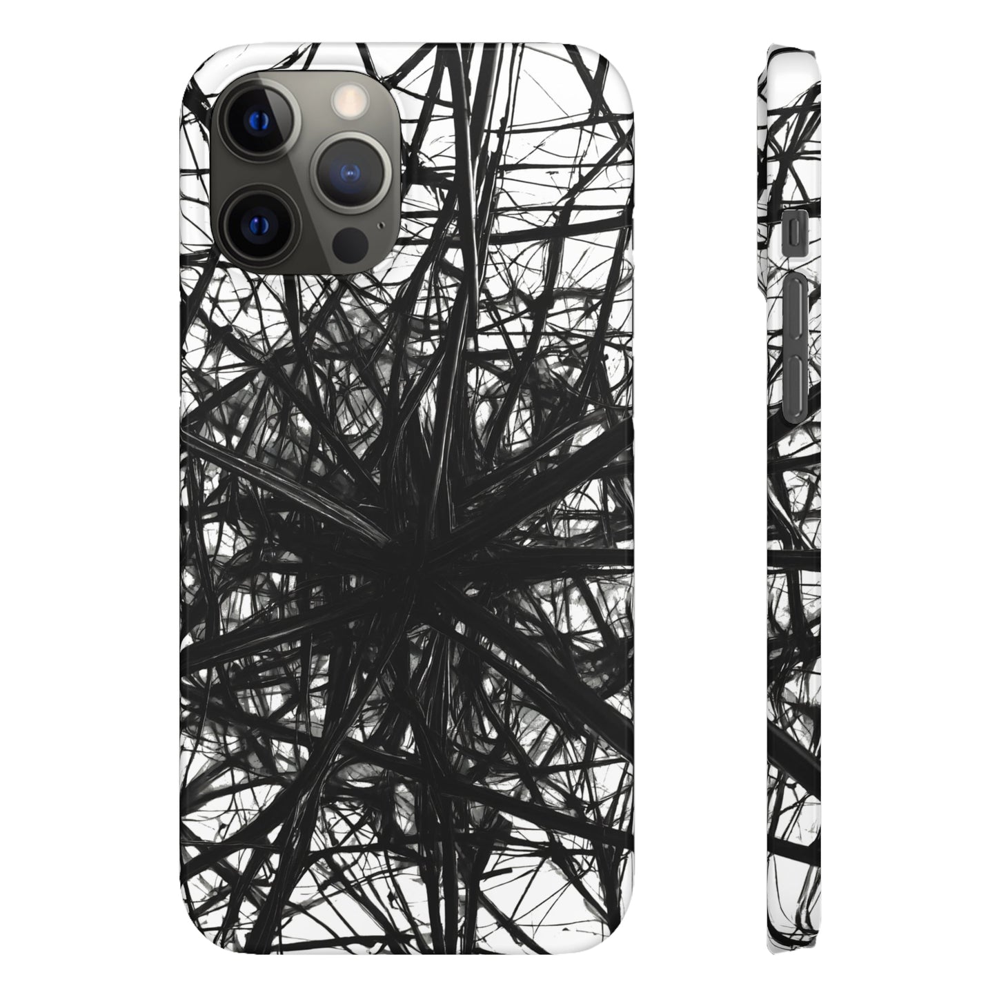 Black Webs Snap Case - Colorwink