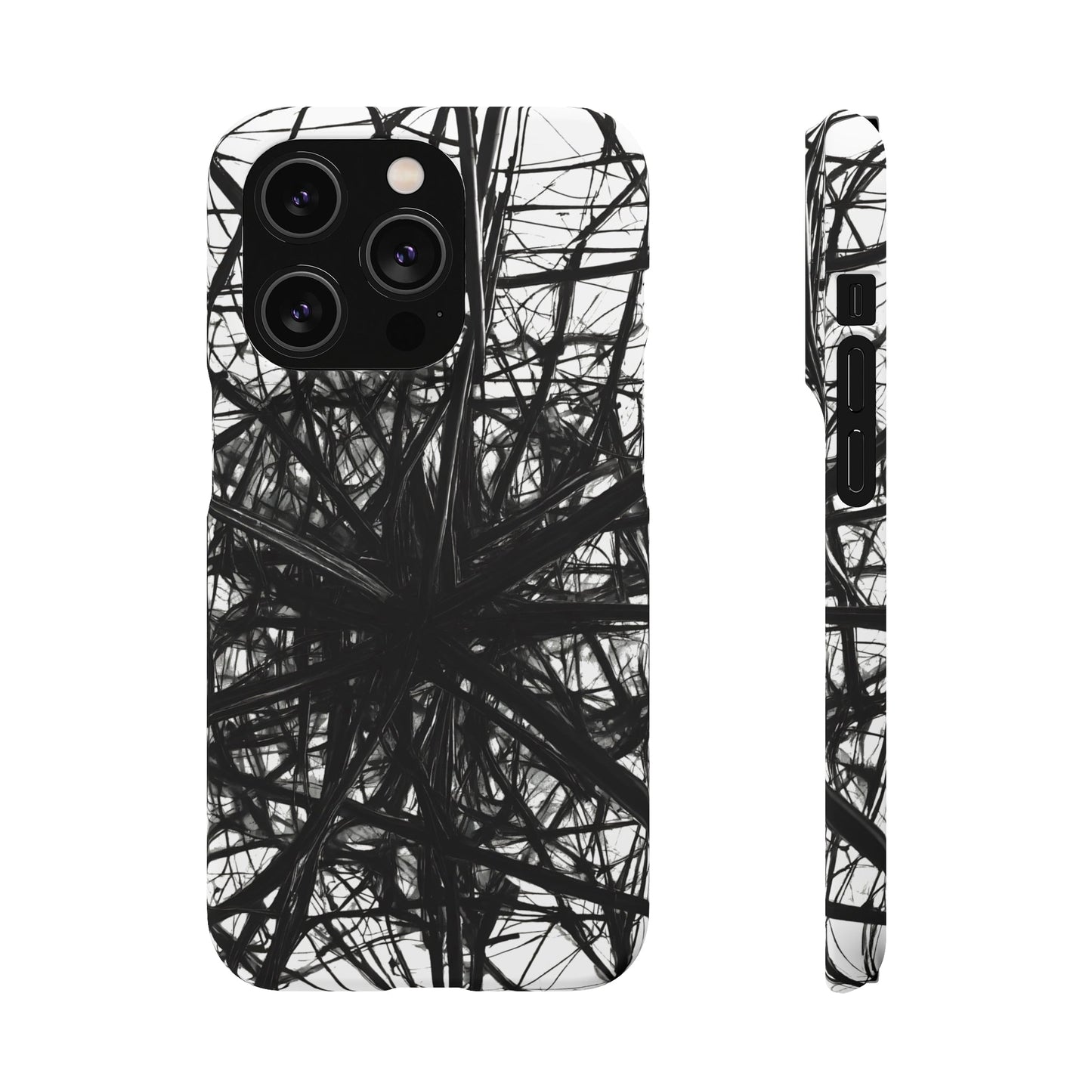 Black Webs Snap Case - Colorwink