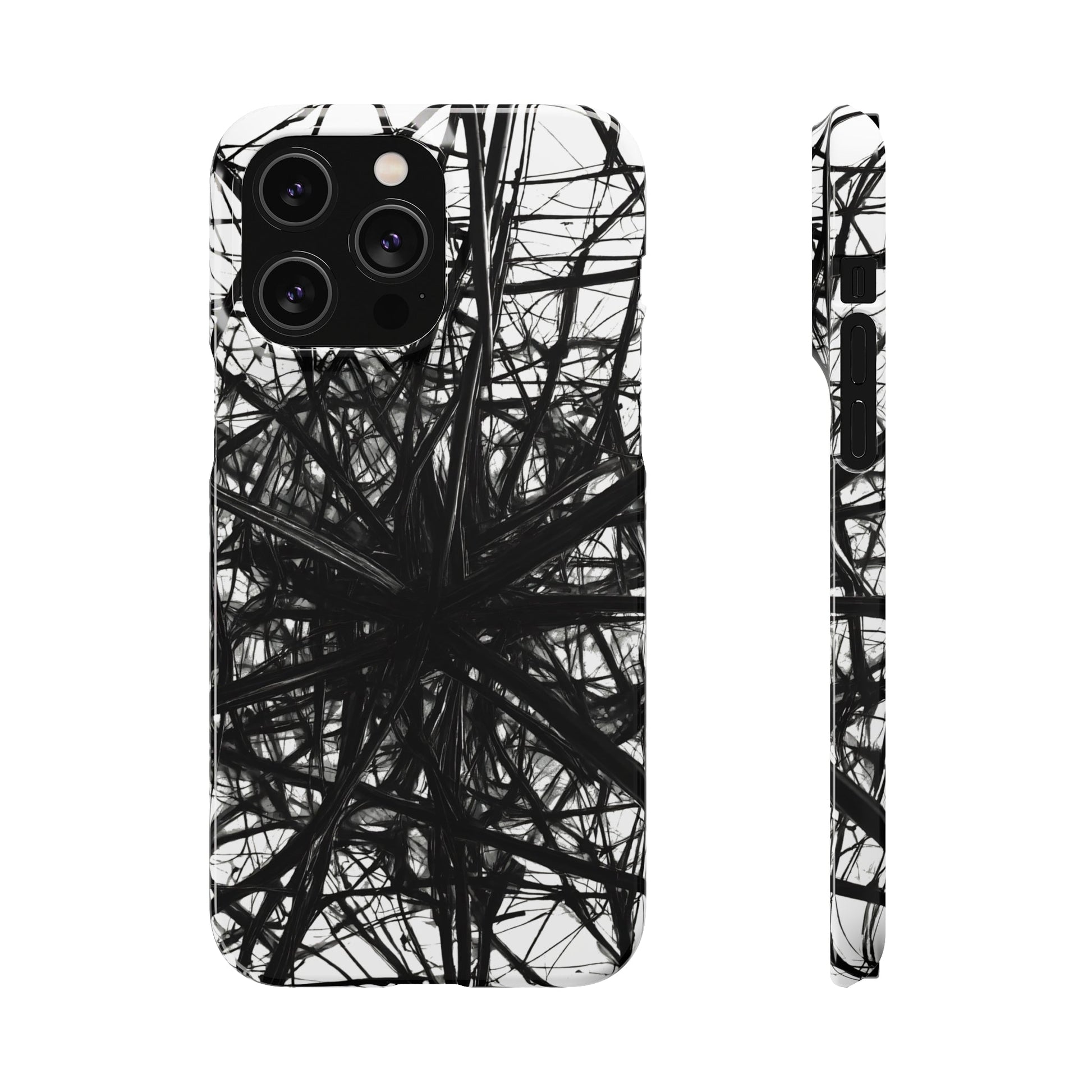 Black Webs Snap Case - Colorwink