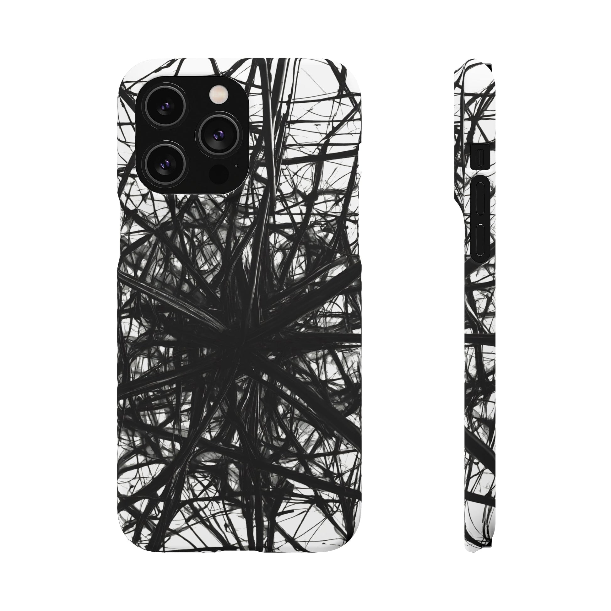 Black Webs Snap Case - Colorwink