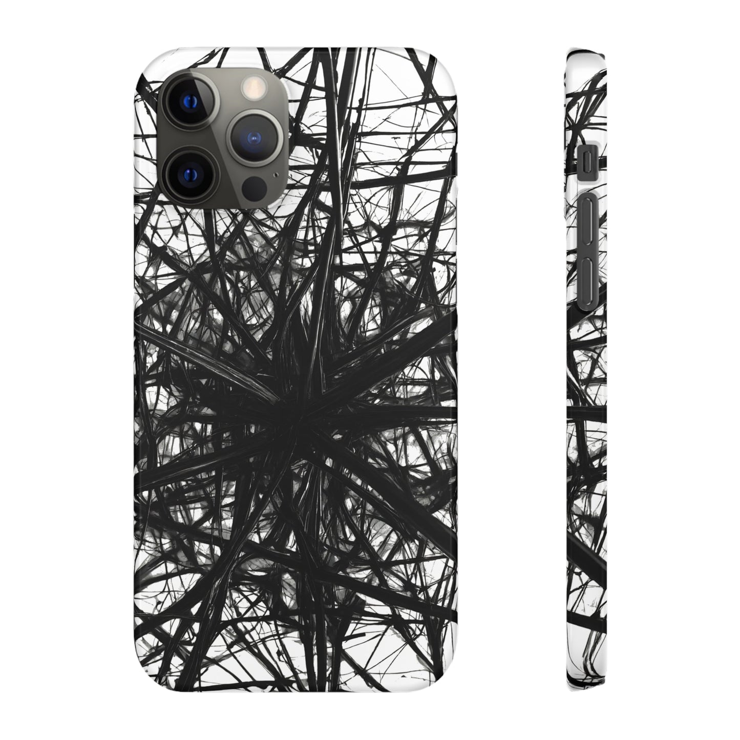 Black Webs Snap Case - Colorwink