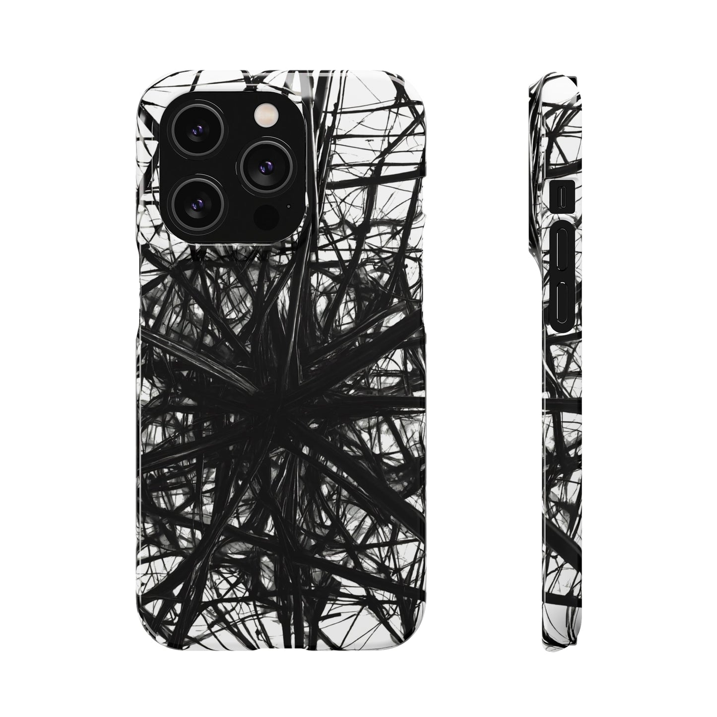 Black Webs Snap Case - Colorwink