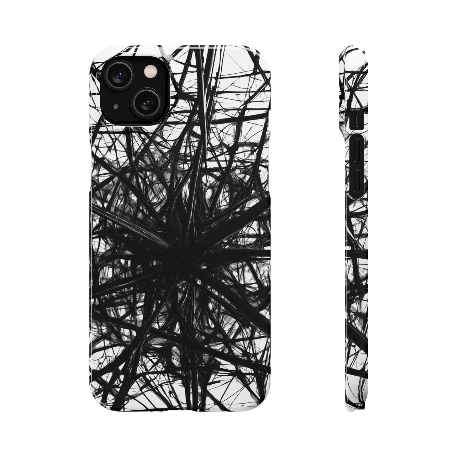 Black Webs Snap Case - Colorwink