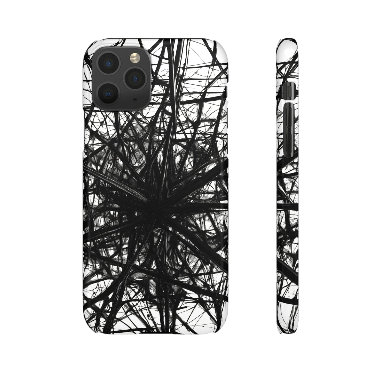 Black Webs Snap Case - Colorwink