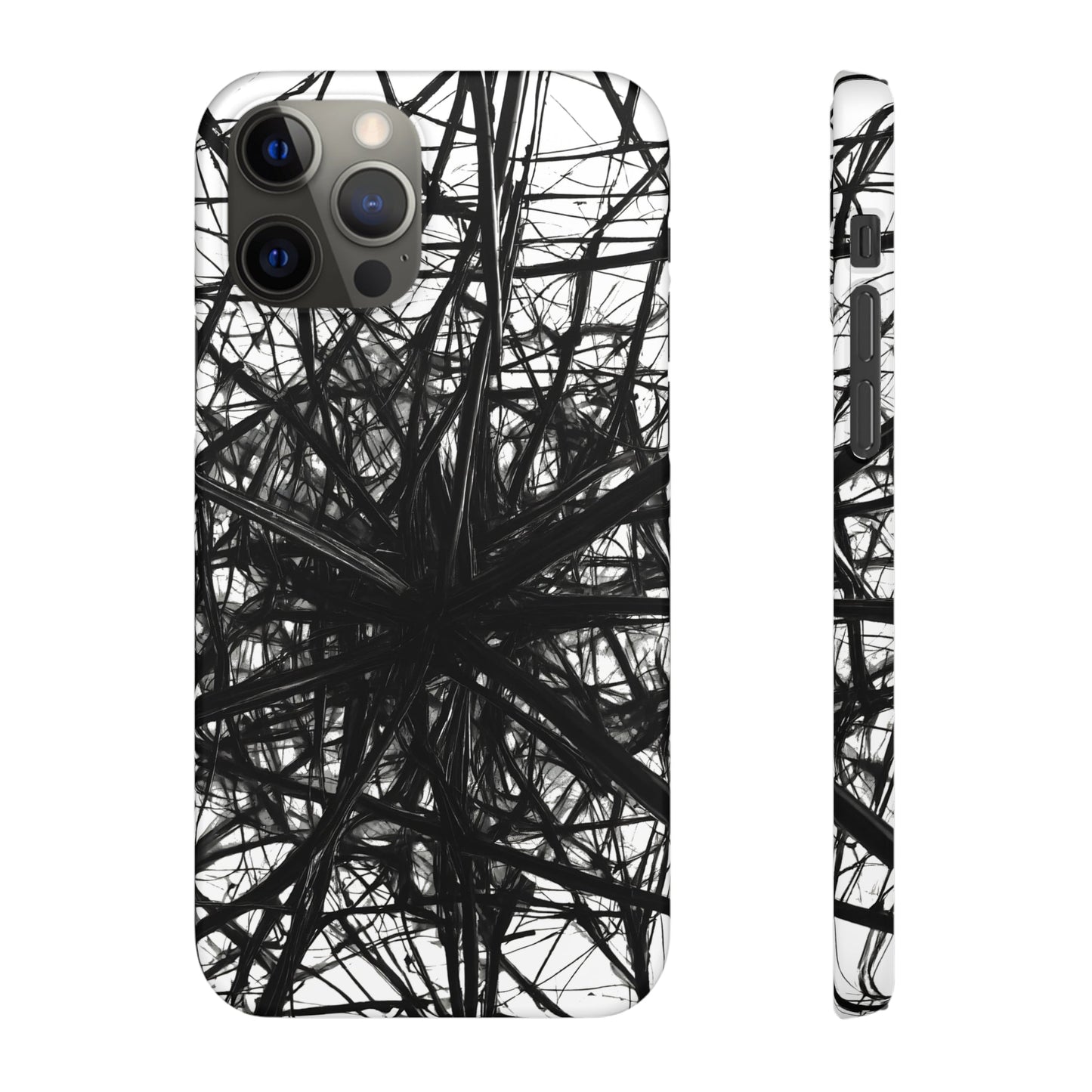 Black Webs Snap Case - Colorwink