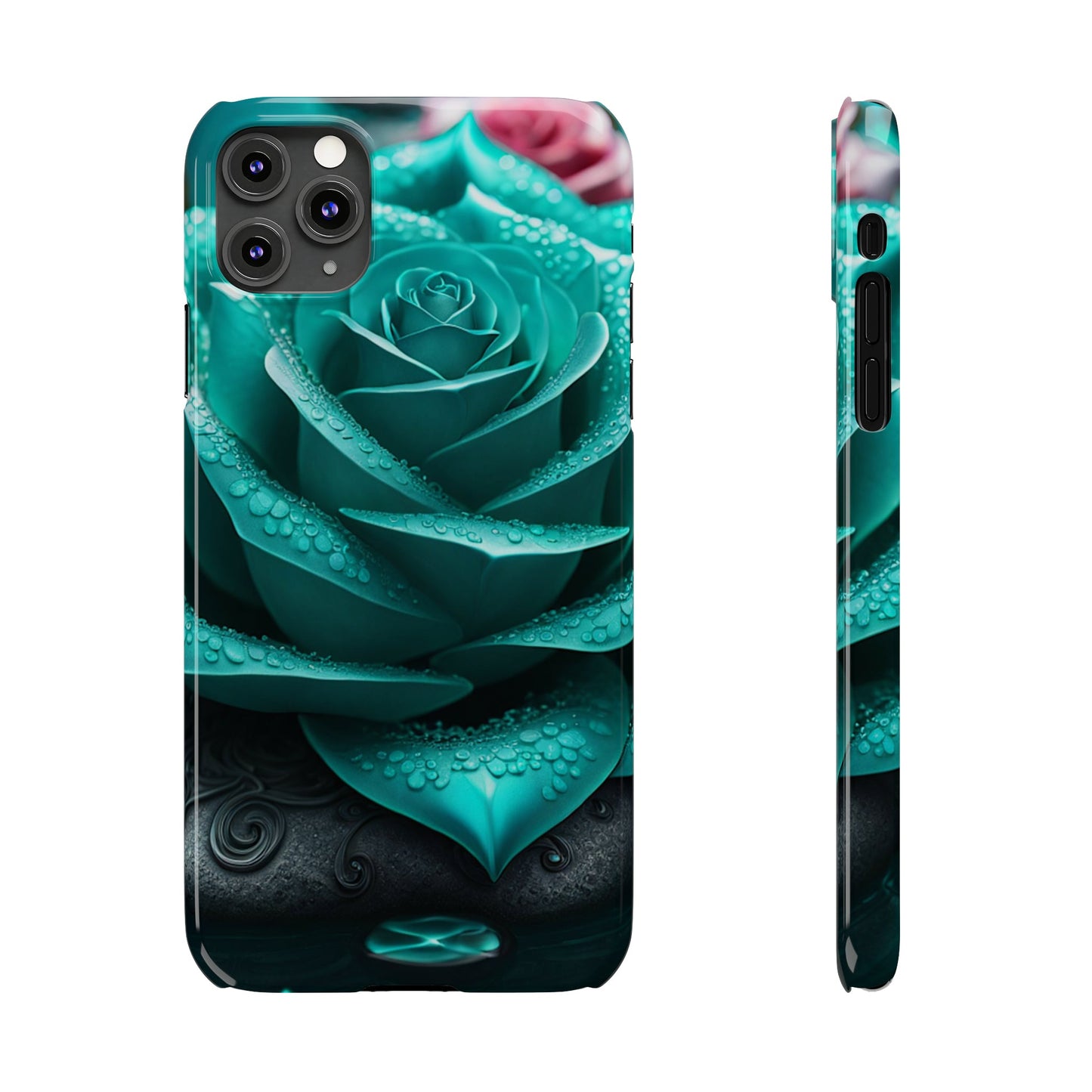 Blue Lotus Slim Phone Case - Colorwink