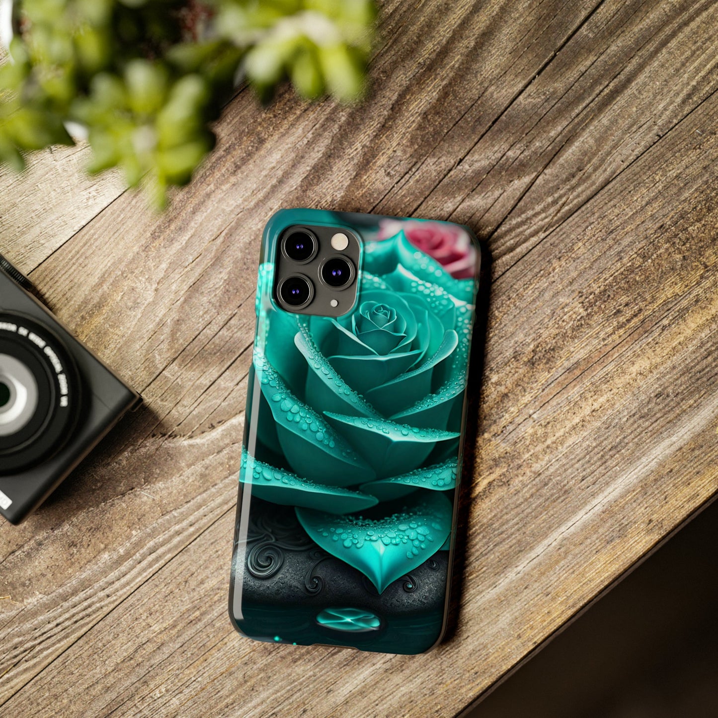 Blue Lotus Slim Phone Case - Colorwink