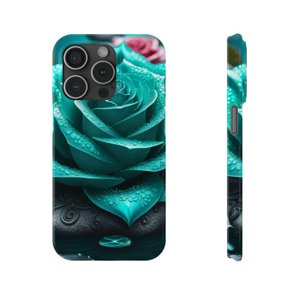 Blue Lotus Slim Phone Case - Colorwink