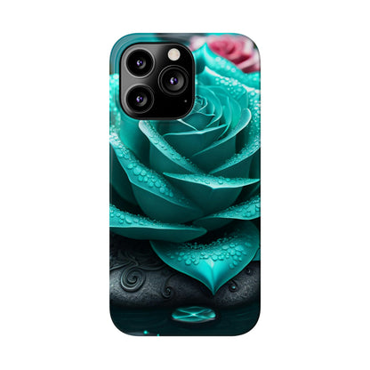 Blue Lotus Slim Phone Case - Colorwink