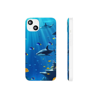 Blue Water Shark Flexi Case - Colorwink