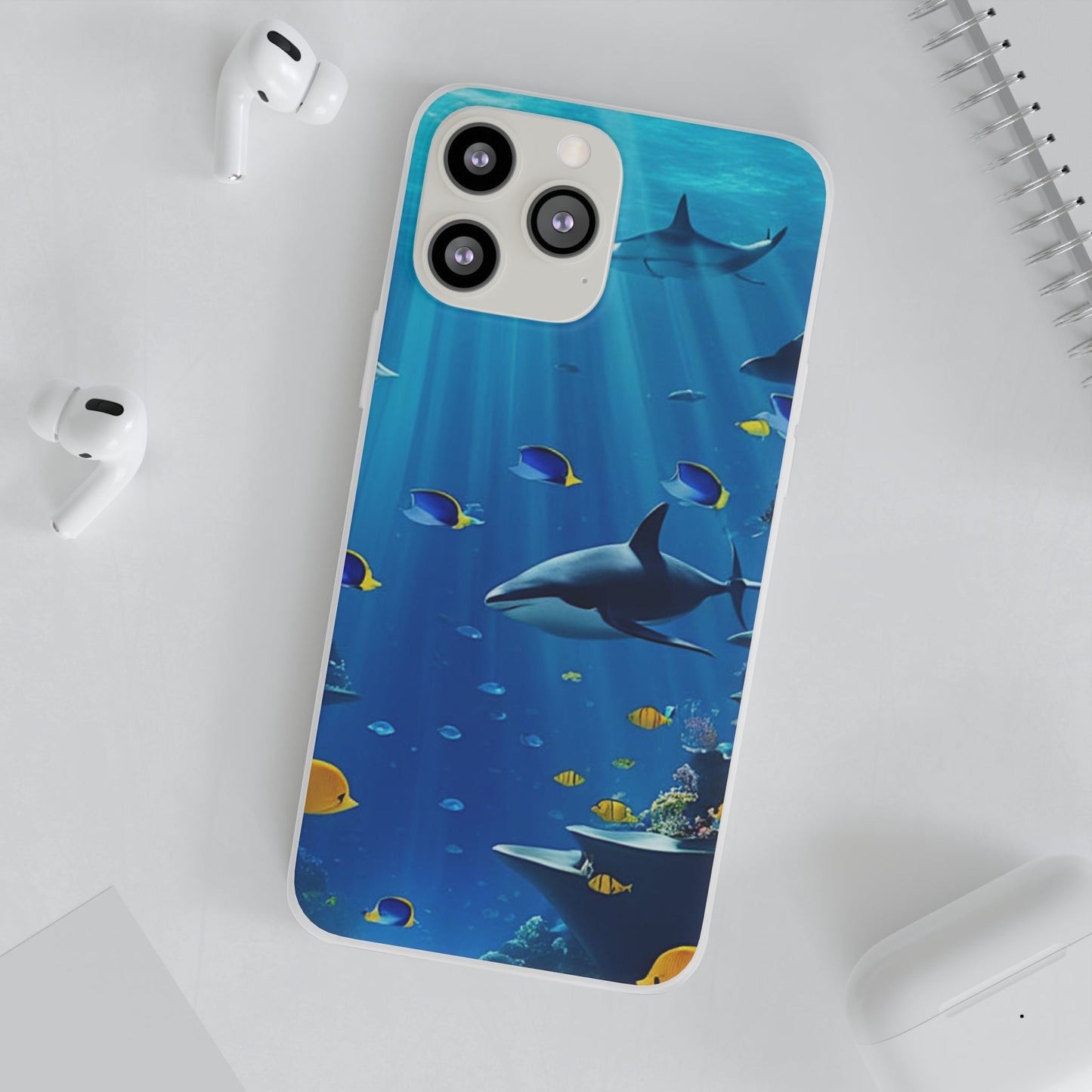 Blue Water Shark Flexi Case - Colorwink