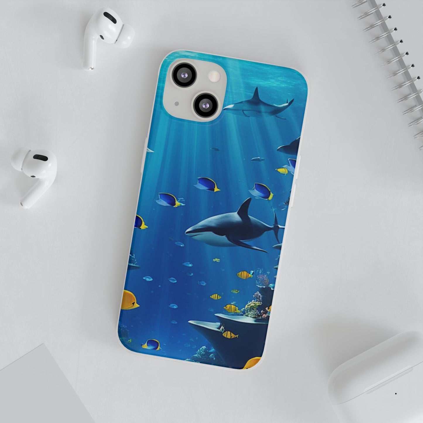 Blue Water Shark Flexi Case - Colorwink