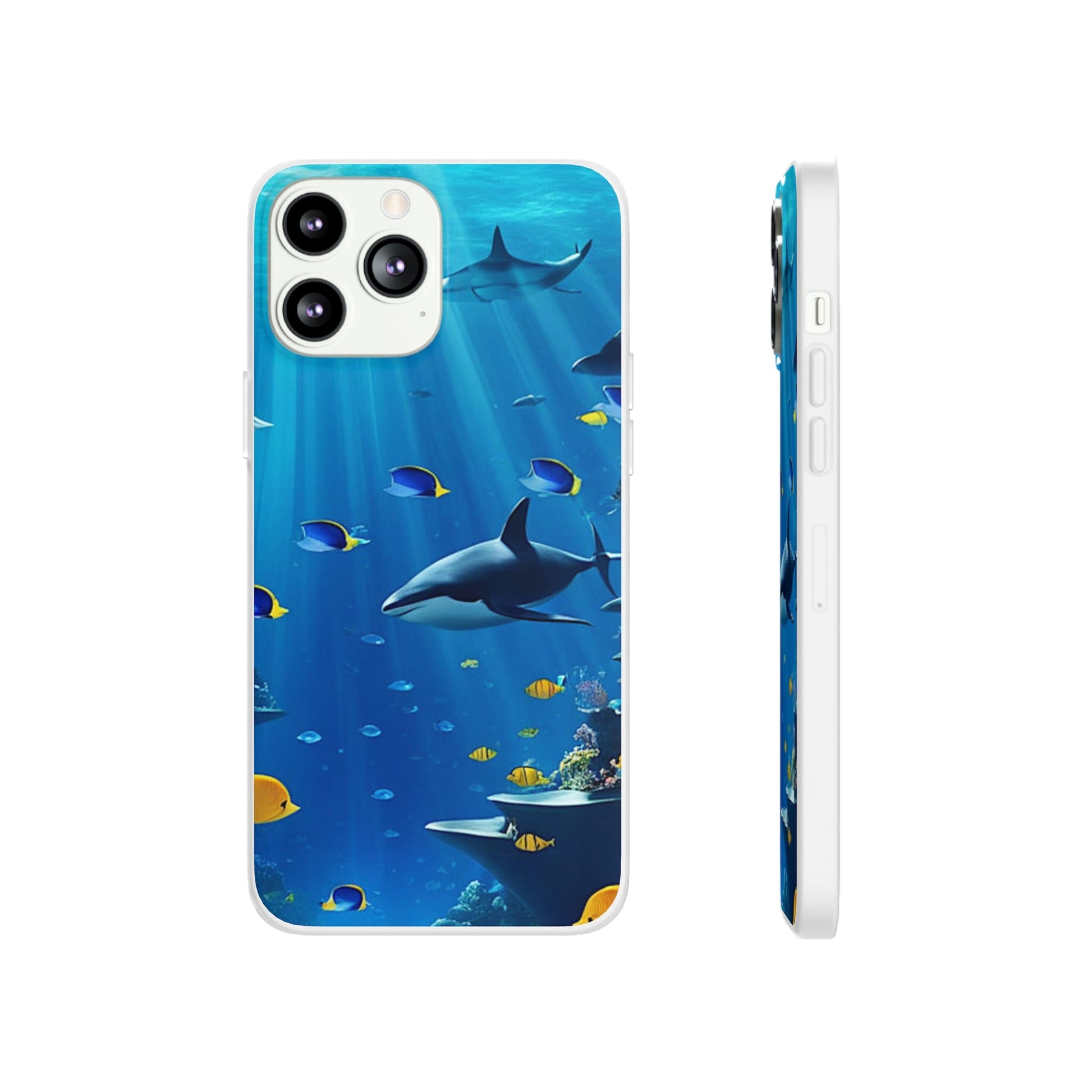 Blue Water Shark Flexi Case - Colorwink