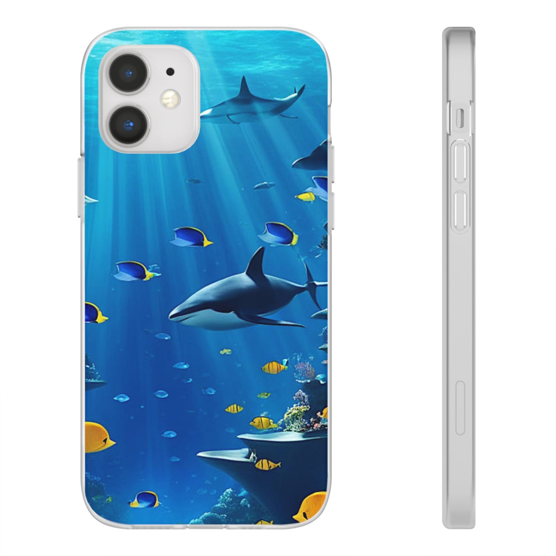 Blue Water Shark Flexi Case - Colorwink