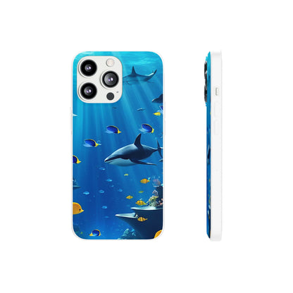 Blue Water Shark Flexi Case - Colorwink