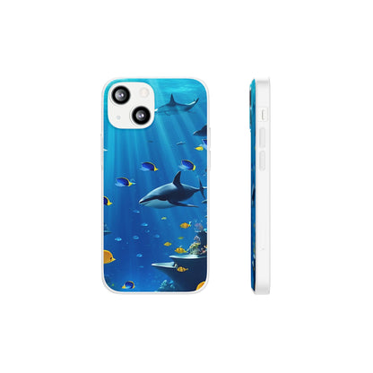 Blue Water Shark Flexi Case - Colorwink