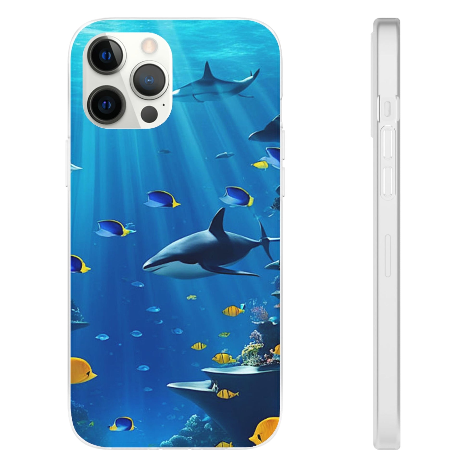 Blue Water Shark Flexi Case - Colorwink