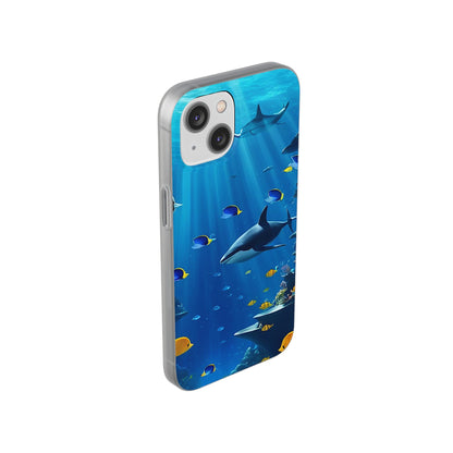 Blue Water Shark Flexi Case - Colorwink