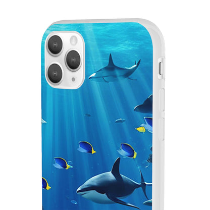 Blue Water Shark Flexi Case - Colorwink